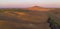 Pink Light Bathes Clouds Behind Steptoe Butte Palouse Region Sunset