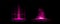 Pink light hologram effect game circle glow portal
