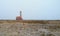 Pink lighthouse on Klein Curacao