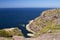 Pink limestone cliffs of Cap Frehel, Brittany, France