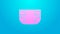 Pink line Baby absorbent diaper icon isolated on blue background. 4K Video motion graphic animation