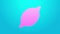 Pink line Lemon icon isolated on blue background. 4K Video motion graphic animation