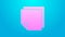 Pink line Post note stickers icon isolated on blue background. Sticky tapes with space for text or message. 4K Video