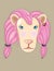 Pink lion