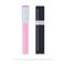 Pink lip gloss and mascara vector flat isolated