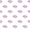 Pink lips. Mouths with teeth. Seamless pattern. Vector background