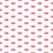 Pink lips seamless handdrawn pattern