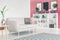 Pink living room