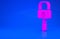 Pink Lockpicks or lock picks for lock picking icon isolated on blue background. Minimalism concept. 3d illustration. 3D