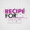 Pink logo for recipes for. for recipe websites, food blog, today recipes, buy food mobile app, free recipes book, cheap culinary b