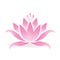 Pink lotus flower logo