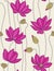 Pink lotus - seamless pattern