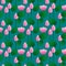 Pink lotus seamless pattern