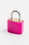 Pink luggage lock