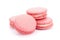 Pink macaron cookies