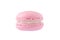 Pink macaron homemade isolated on white background