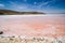 Pink Maharloo Lake in Shiraz, Iran,