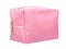 Pink makeup bag. Glamour cosmetic accessory