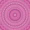 Pink mandala fractal ornament background - round symmetrical vector pattern graphic design from concentric ellipses