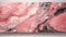 Pink Marble Elegance: A Luxurious Panoramic Banner Featuring an Abstract Marbleized Stone Texture Illuminated by Delicate Pink Ton