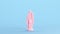 Pink Mary Mother Woman Baby Jesus Statue Holy Mother Modern Kitsch Blue Background Front View