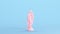 Pink Mary Mother Woman Baby Jesus Statue Holy Mother Modern Kitsch Blue Background Quarter View