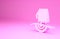 Pink Massage icon isolated on pink background. Relaxing, leisure. Minimalism concept. 3d illustration 3D render