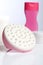 Pink massaging tool, which eliminate cellulite