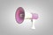 Pink megaphone