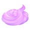 Pink meringue icon cartoon vector. Cake whip