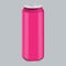 Pink Metal Aluminum Beverage Drink. Mockup for Product Packaging. Energetic Drink Can 500ml, 0,5L