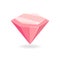 Pink Mineral Crystalic Precious Stone Vector Glass