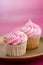 Pink mini cupcakes