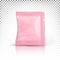 Pink mini sachet isolated on a white transparent background