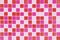 Pink mosaic tiles