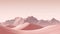 Pink Mountain Waves In Hyper-realistic Minimalist Style