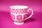 A pink mug. The Pink Serenity Mug. Generative AI