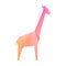 Pink multi-colored gradient giraffe
