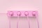 Pink multi-outlet power strip 3D render