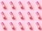 Pink nail polish pattern on monochrome background