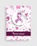 Pink nature icon breast cancer awareness poster
