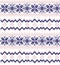 Pink Navy Christmas Fair Isle Seamless Pattern Background