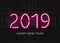 Pink Neon 2019 Happy New Year