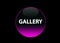 Pink neon button gallery