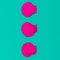 Pink neon shells. Minimal design