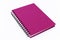 Pink notebook isolated