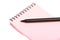 Pink notepad