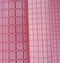 Pink nylon fabric in the room