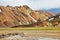 Pink and orange mountains