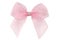 Pink organza ribbon bow